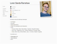 Tablet Screenshot of lorensr.me